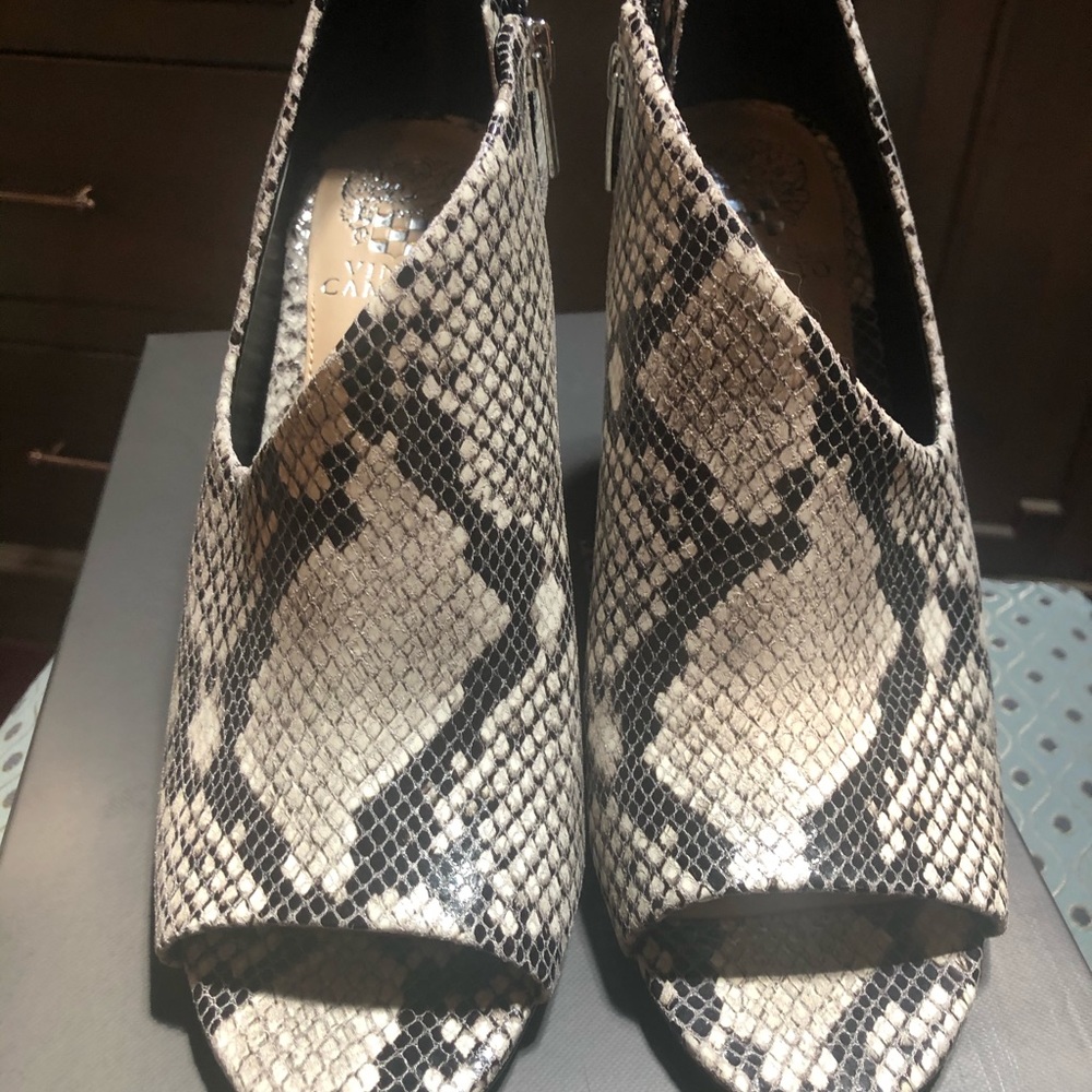 Vince Camuto Leather Python Booties - image 5